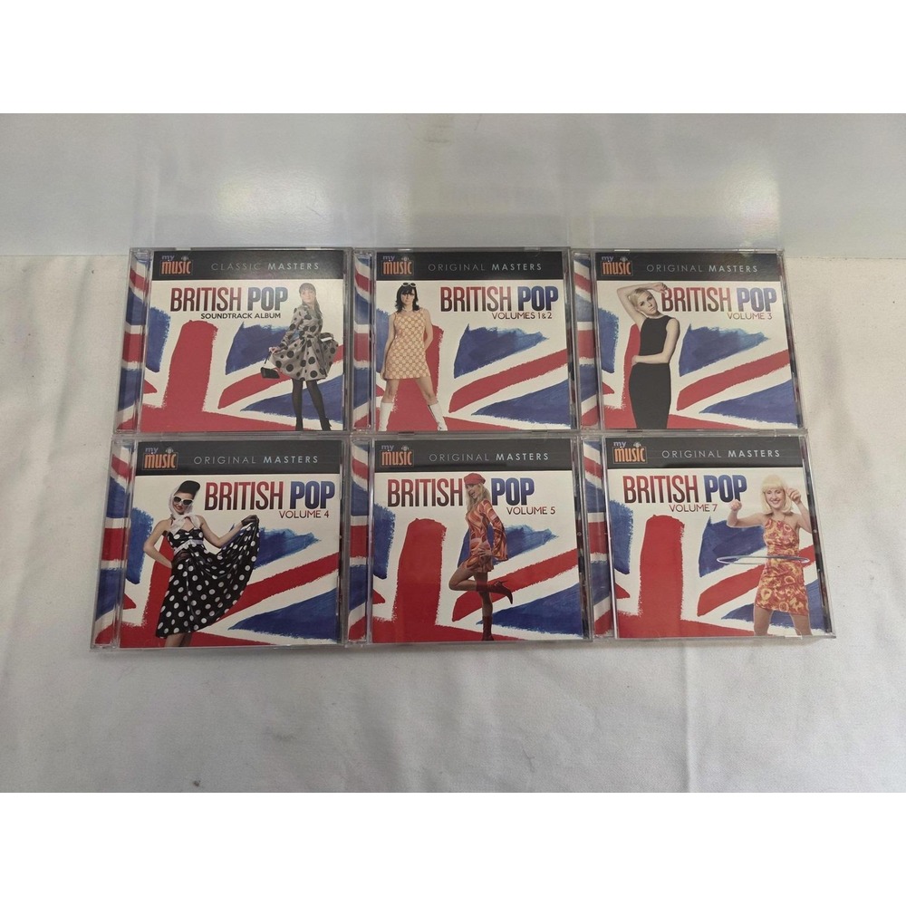 British Pop Vol 1-7 6 CD Lot Original Masters Classic Rock 60s 70s Compilation